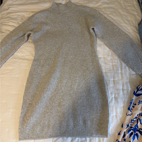 A New Day Gray Ribbed Midi Dress - Picture 1 of 1